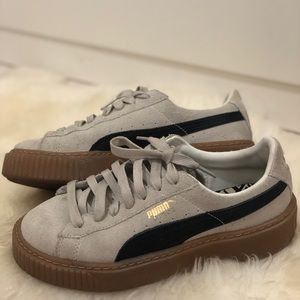 Grey Puma Platform Creepers